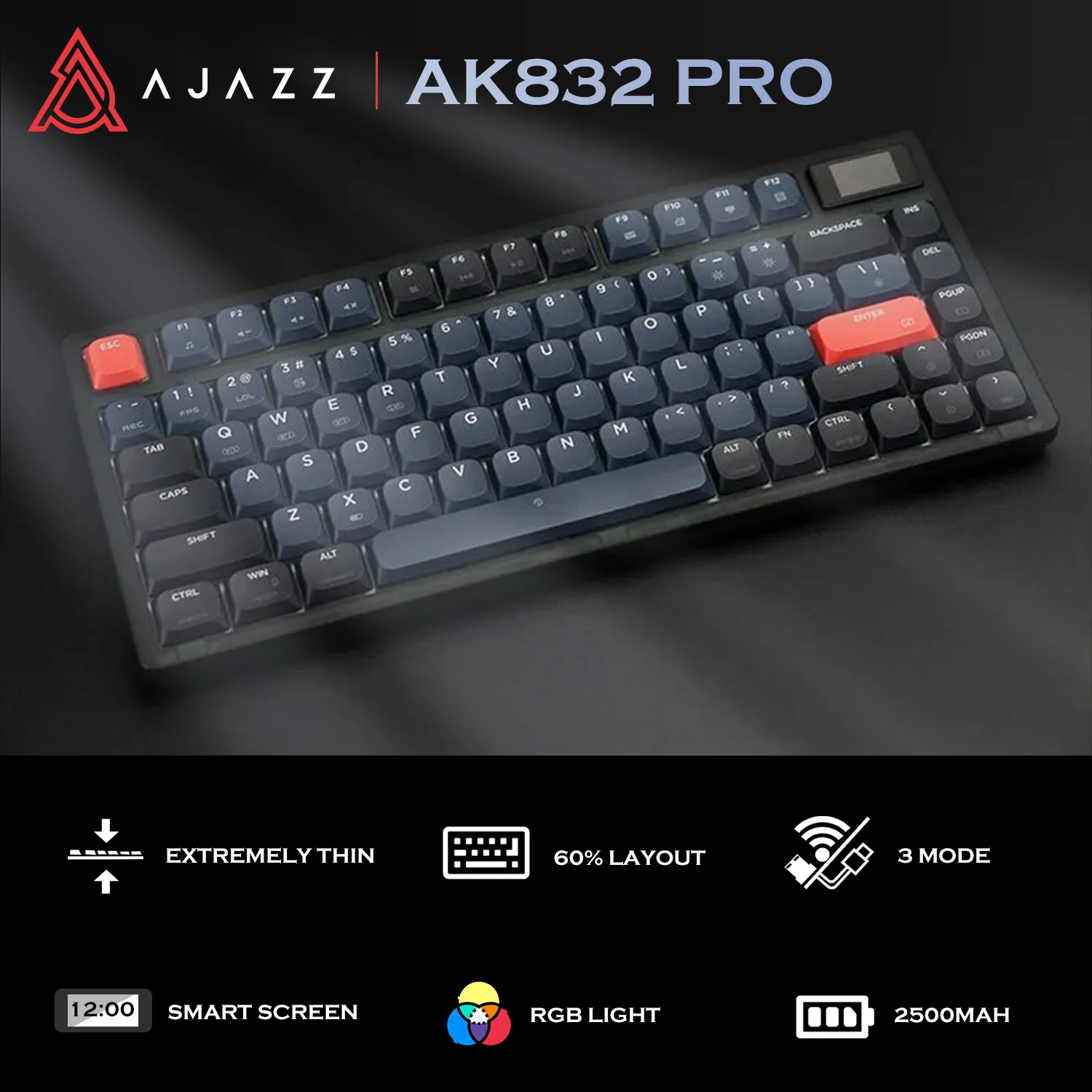 ATTACK SHARK x AJAZZ AK832 Mechanical Keyboard - Image 9