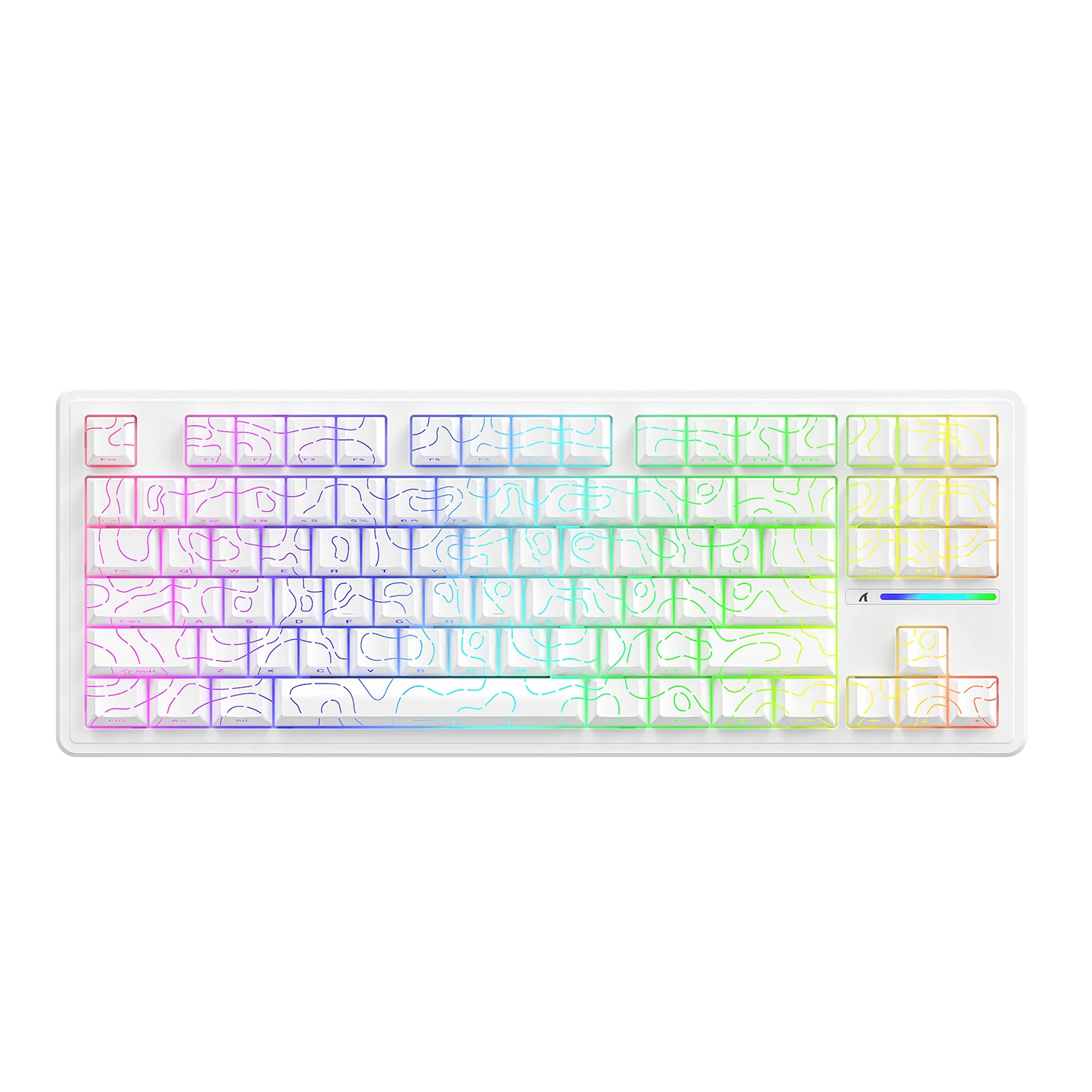 ATTACK SHARK M87PRO Wireless Mechanical Keyboard with Side Printed PBT Keycaps - Image 28