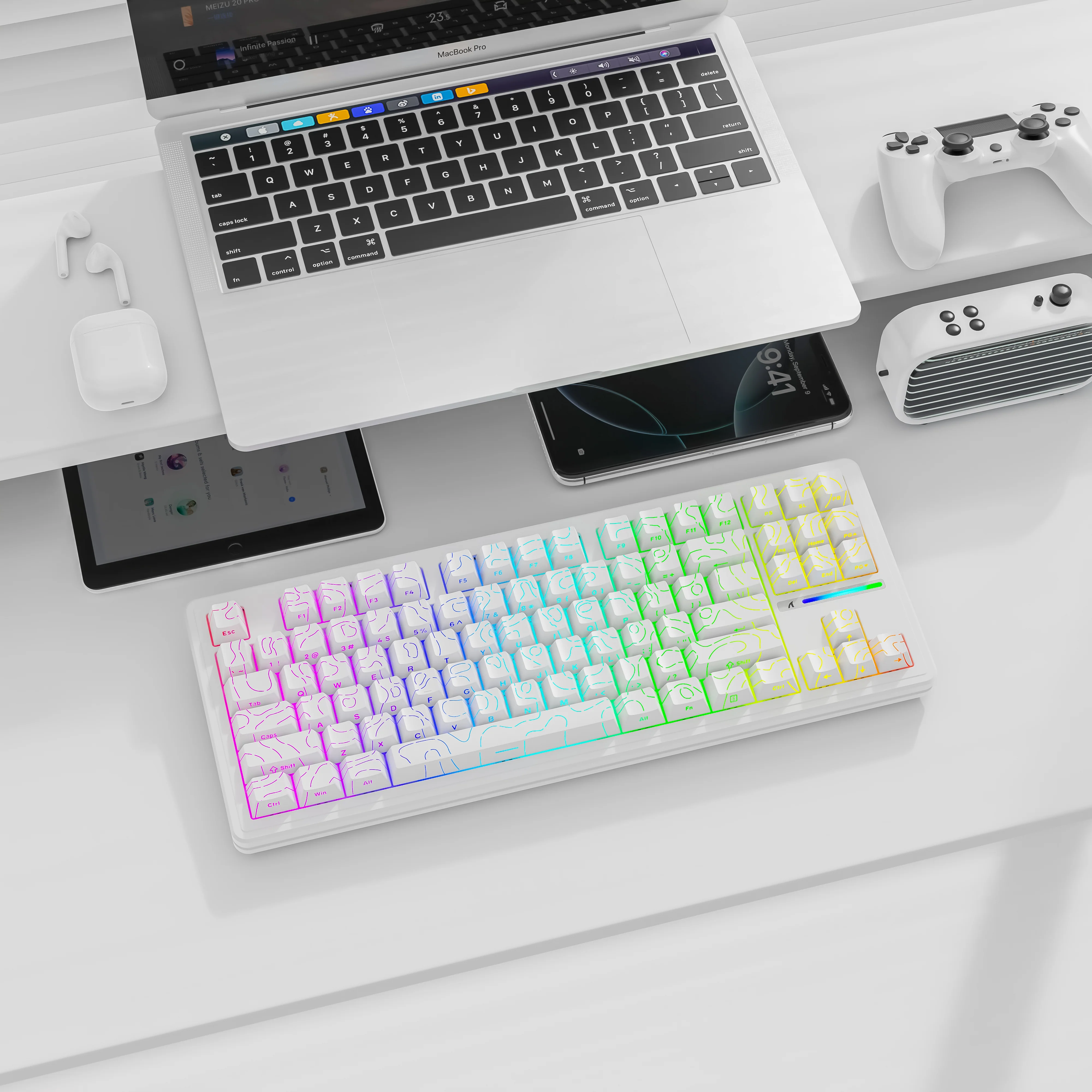 ATTACK SHARK M87PRO Wireless Mechanical Keyboard with Side Printed PBT Keycaps - Image 29
