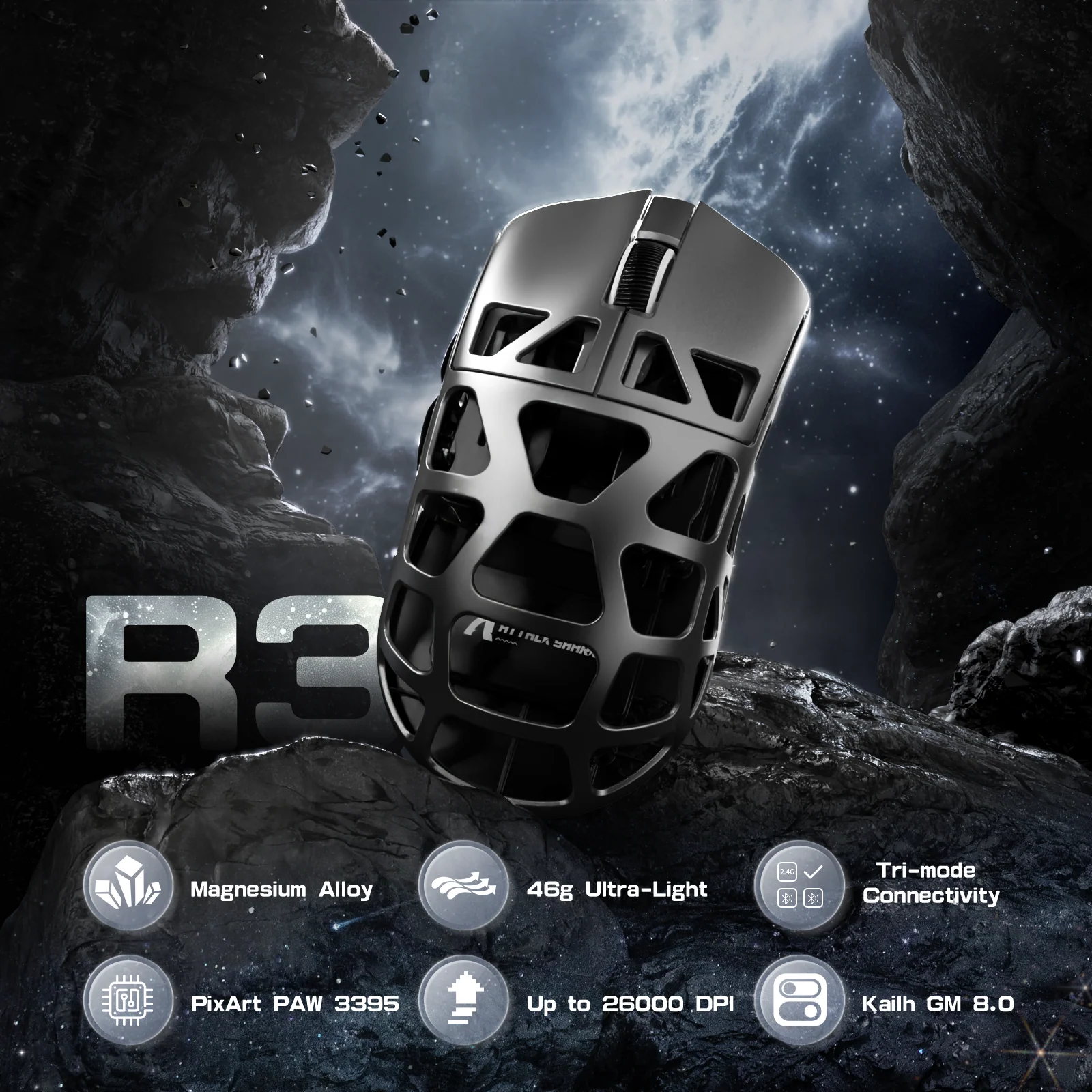 ATTACK SHARK R3 Magnesium Alloy Gaming Mouse 8K - Image 13