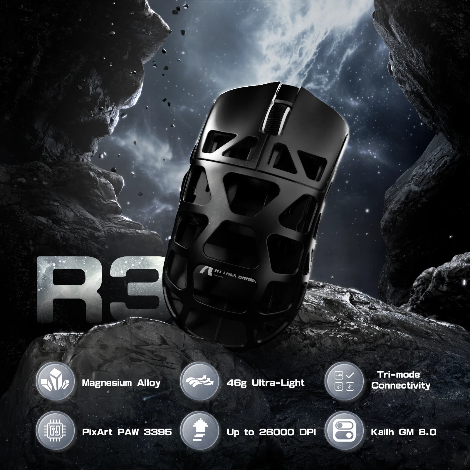 ATTACK SHARK R3 Magnesium Alloy Gaming Mouse 8K - Image 23