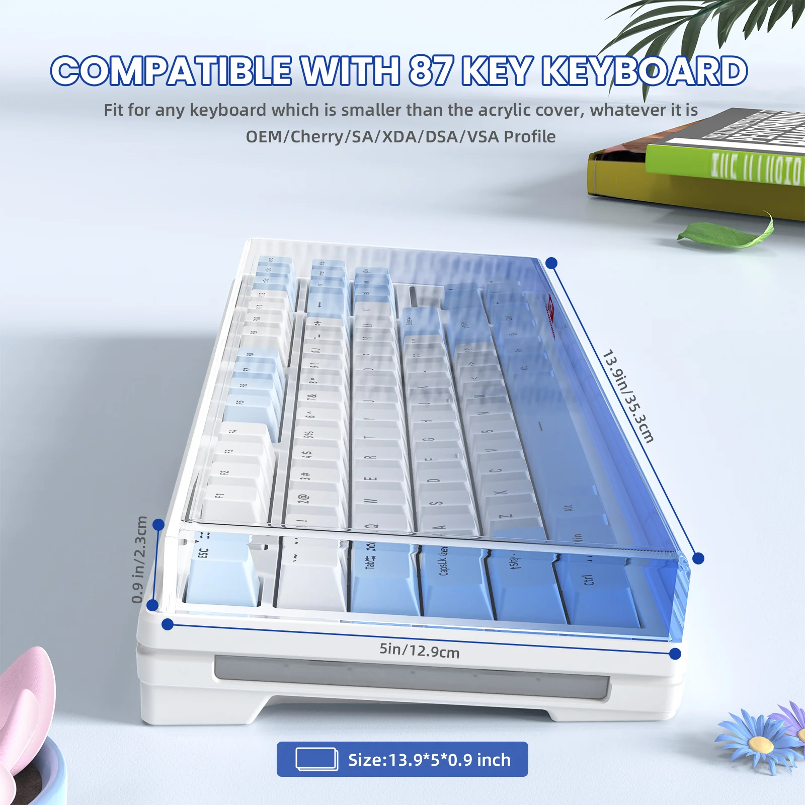 ATTACK SHARK x MAMBASNAKE 87-Key Keyboard Cover Fade Color - Image 5