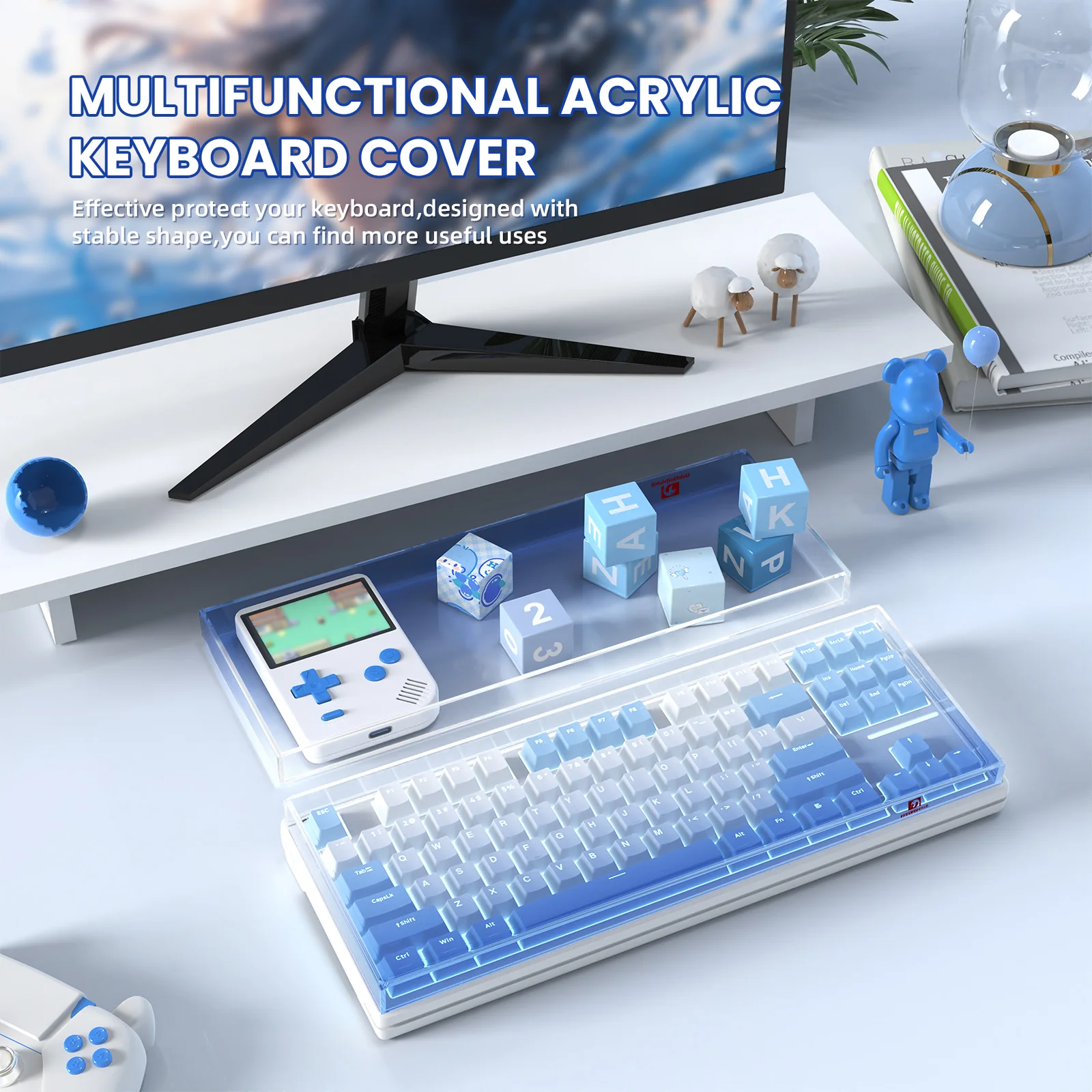 ATTACK SHARK x MAMBASNAKE 87-Key Keyboard Cover Fade Color - Image 7