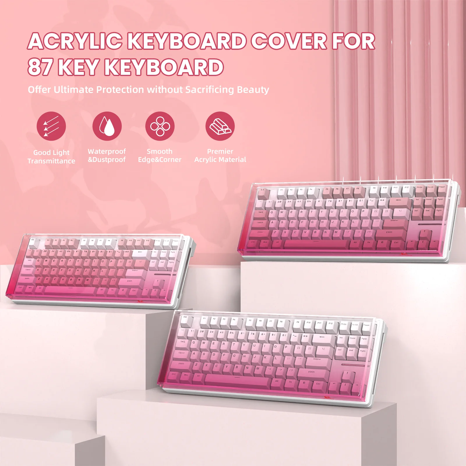 ATTACK SHARK x MAMBASNAKE 87-Key Keyboard Cover Fade Color - Image 9