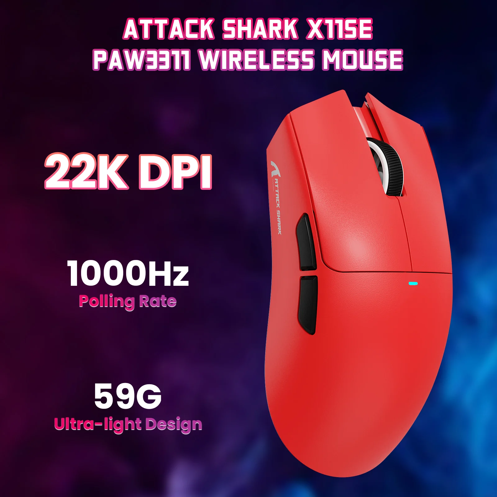ATTACK SHARK X11SE Wireless Gaming Mouse - Image 18