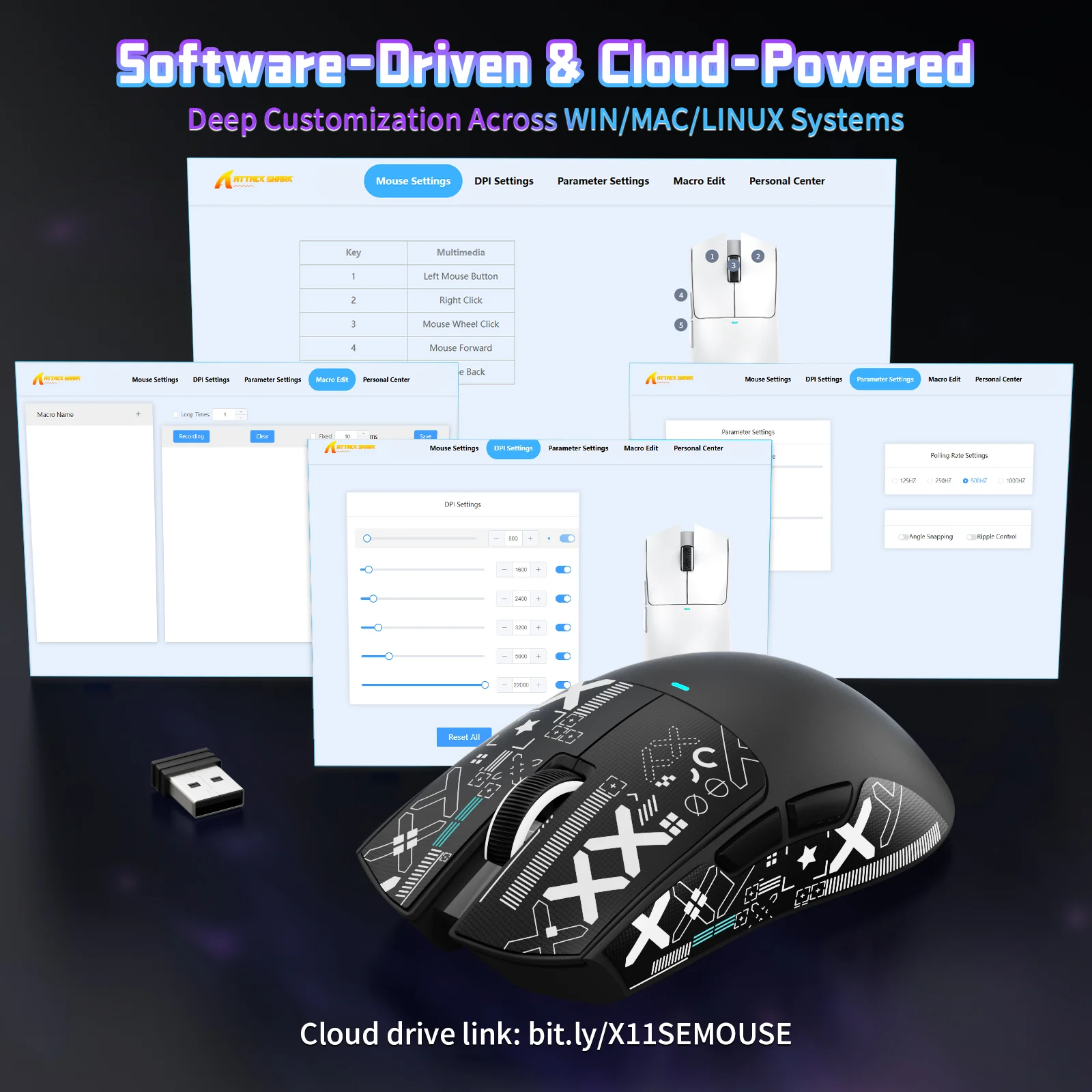 ATTACK SHARK X11SE Wireless Gaming Mouse - Image 43