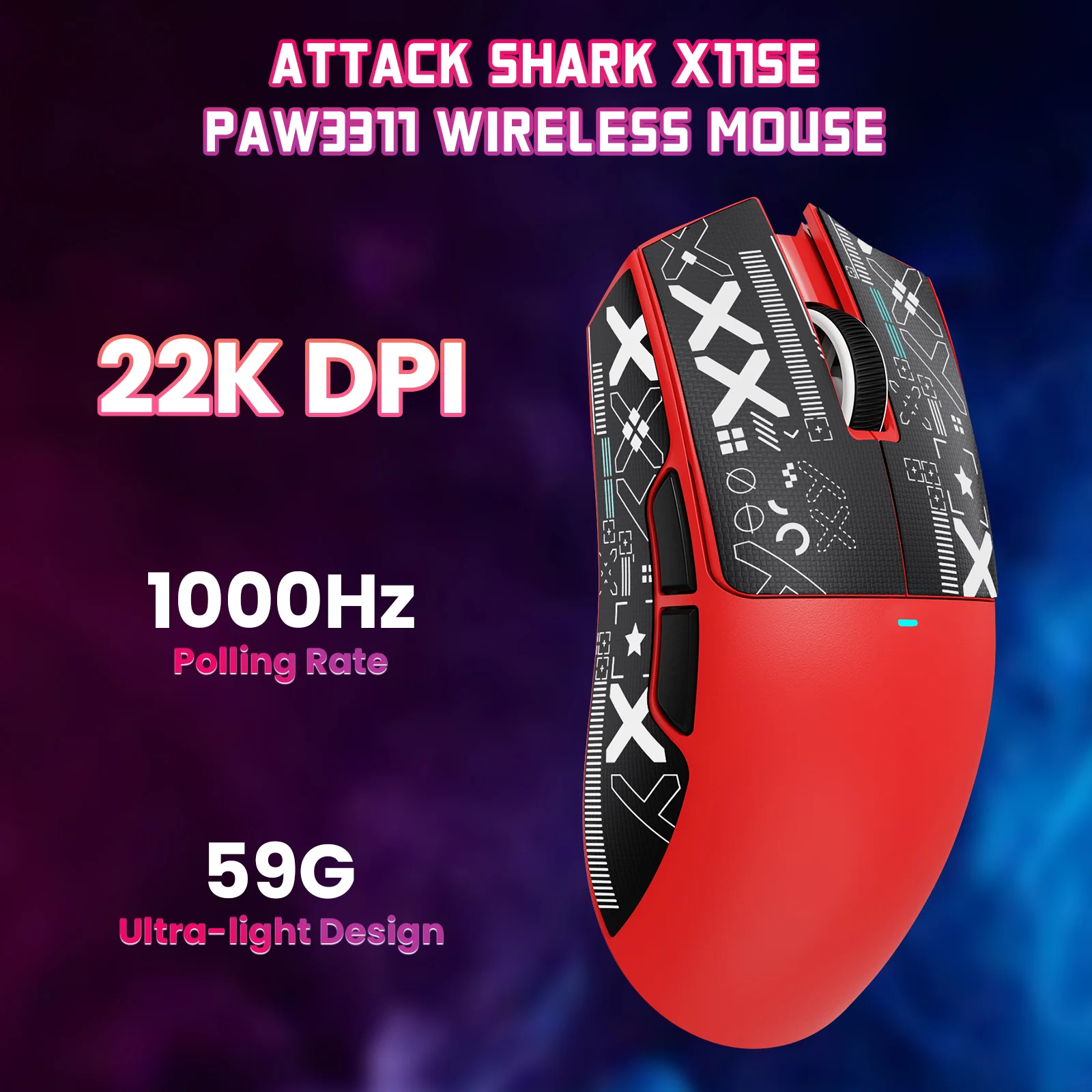 ATTACK SHARK X11SE Wireless Gaming Mouse - Image 48