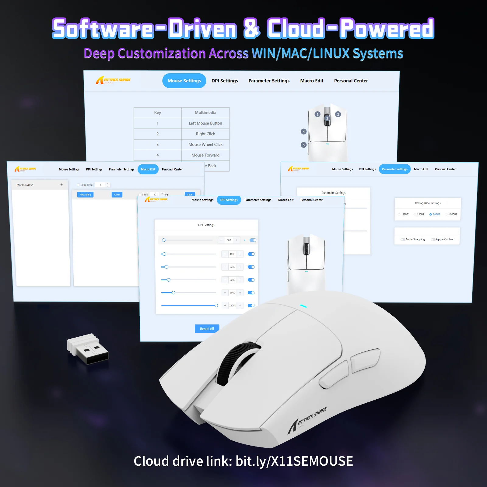 ATTACK SHARK X11SE Wireless Gaming Mouse - Image 5