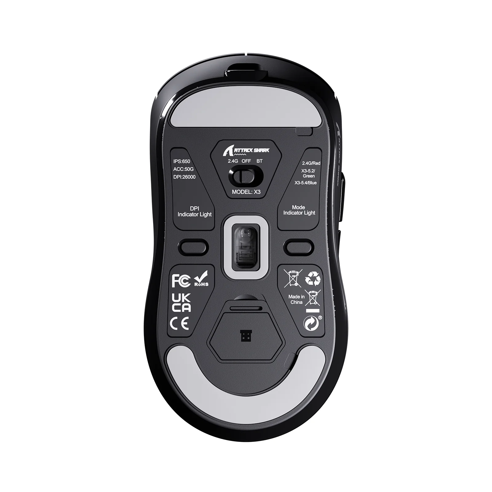 ATTACK SHARK X3 Wireless Gaming Mouse PAW3395 Superlight - Image 10
