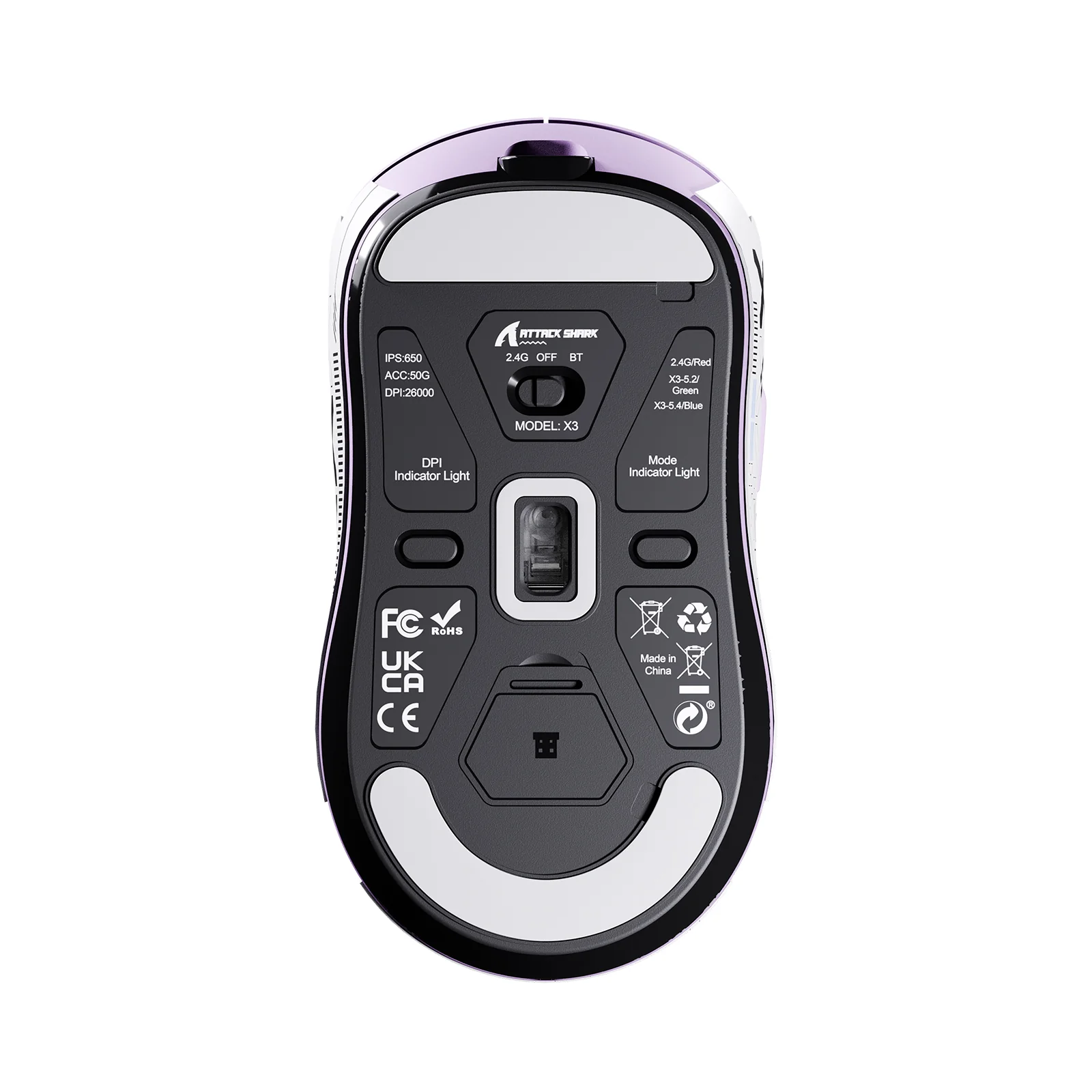 ATTACK SHARK X3 Wireless Gaming Mouse PAW3395 Superlight - Image 25