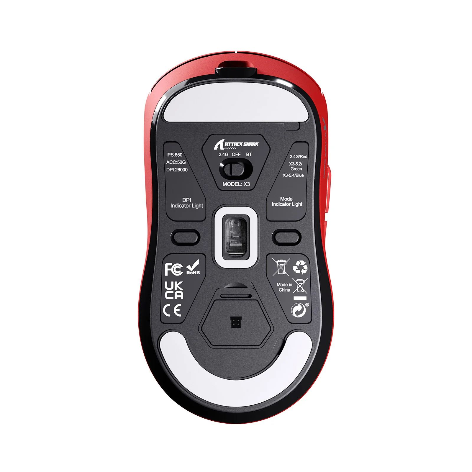 ATTACK SHARK X3 Wireless Gaming Mouse PAW3395 Superlight - Image 30