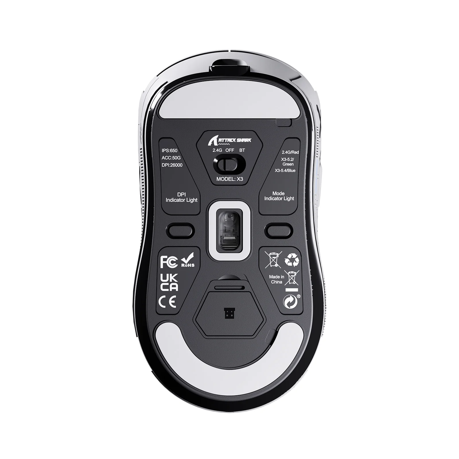 ATTACK SHARK X3 Wireless Gaming Mouse PAW3395 Superlight - Image 35