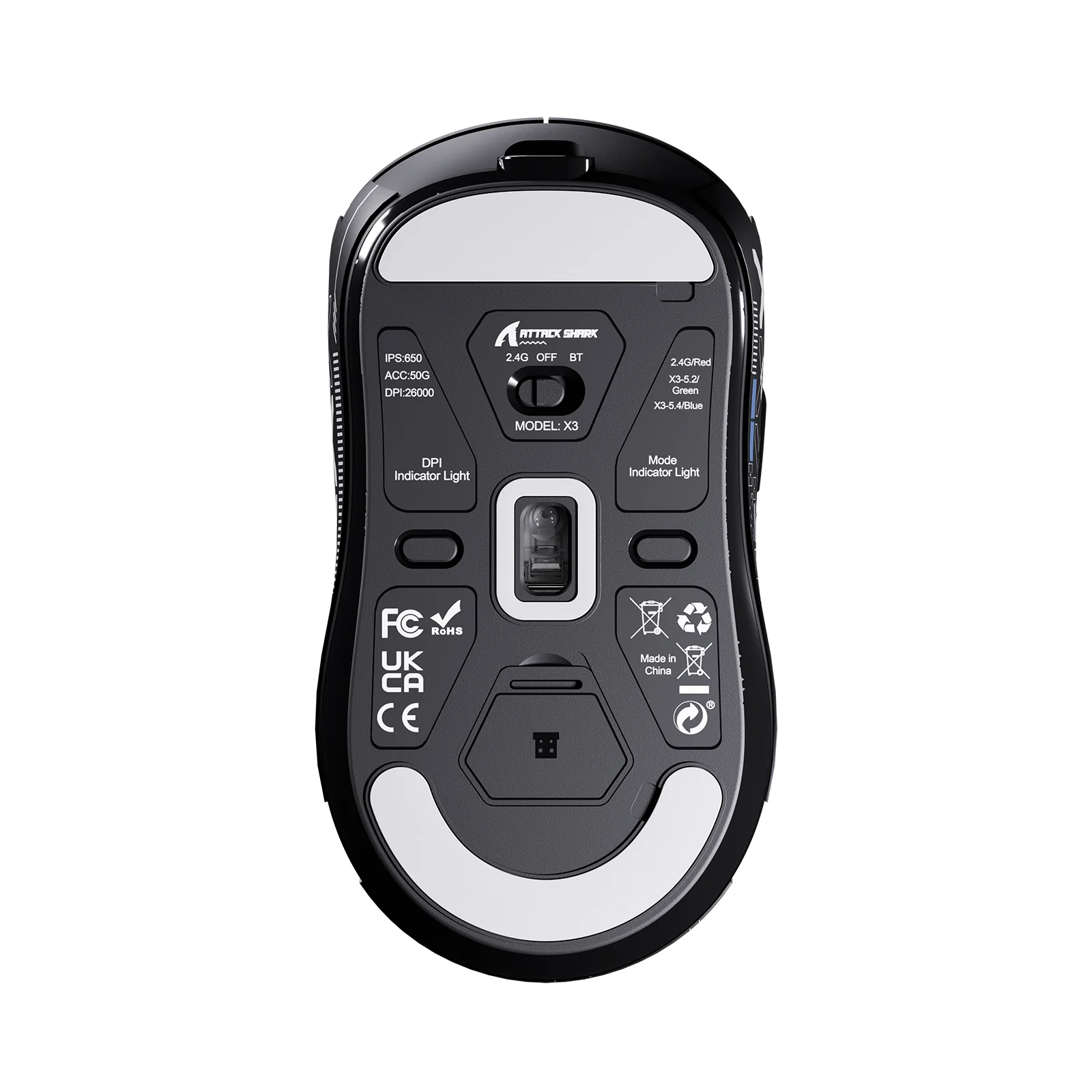 ATTACK SHARK X3 Wireless Gaming Mouse PAW3395 Superlight - Image 40