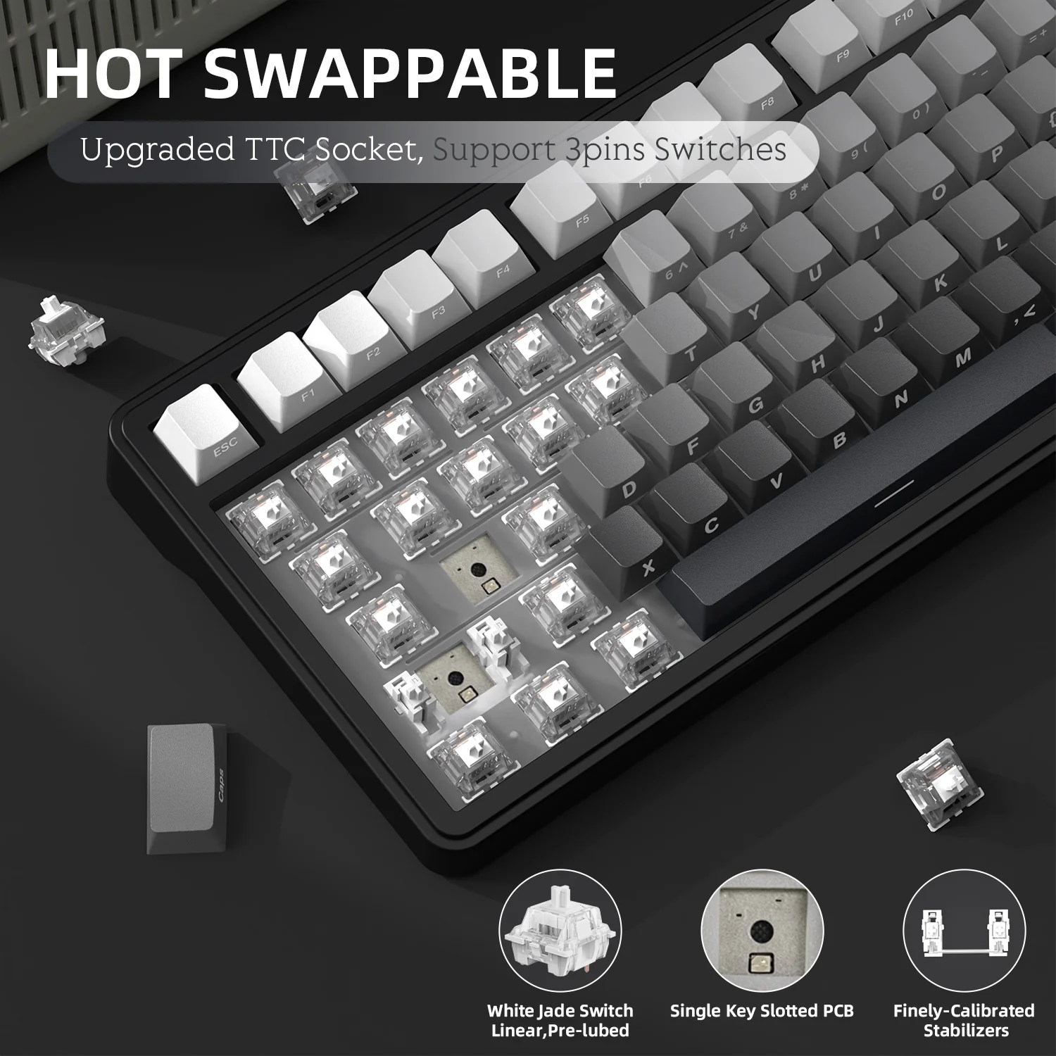ATTACK SHARK X85 Wireless Mechanical Keyboard - Image 8