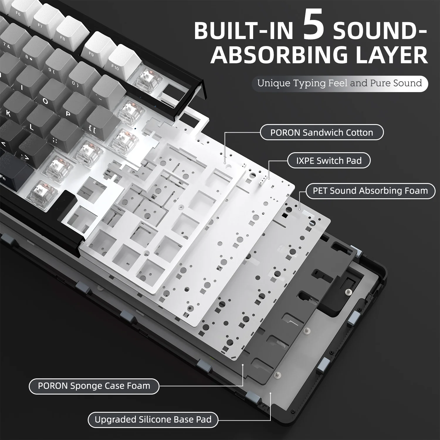 ATTACK SHARK X85 Wireless Mechanical Keyboard - Image 9