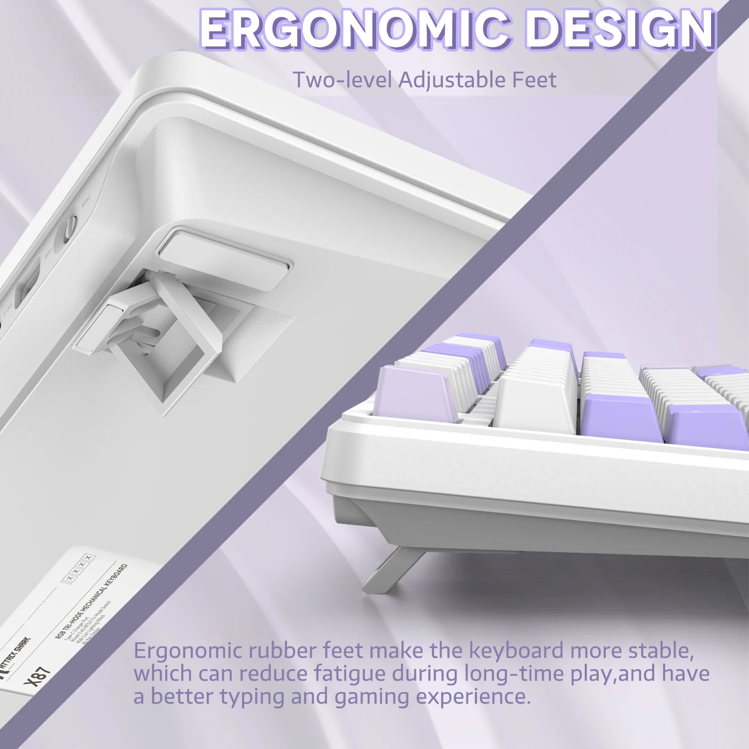 ATTACK SHARK X87 Tri-mode Gasket Mechanical Keyboard - Image 35