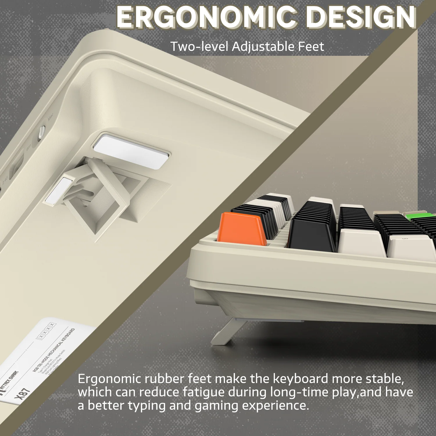 ATTACK SHARK X87 Tri-mode Gasket Mechanical Keyboard - Image 64
