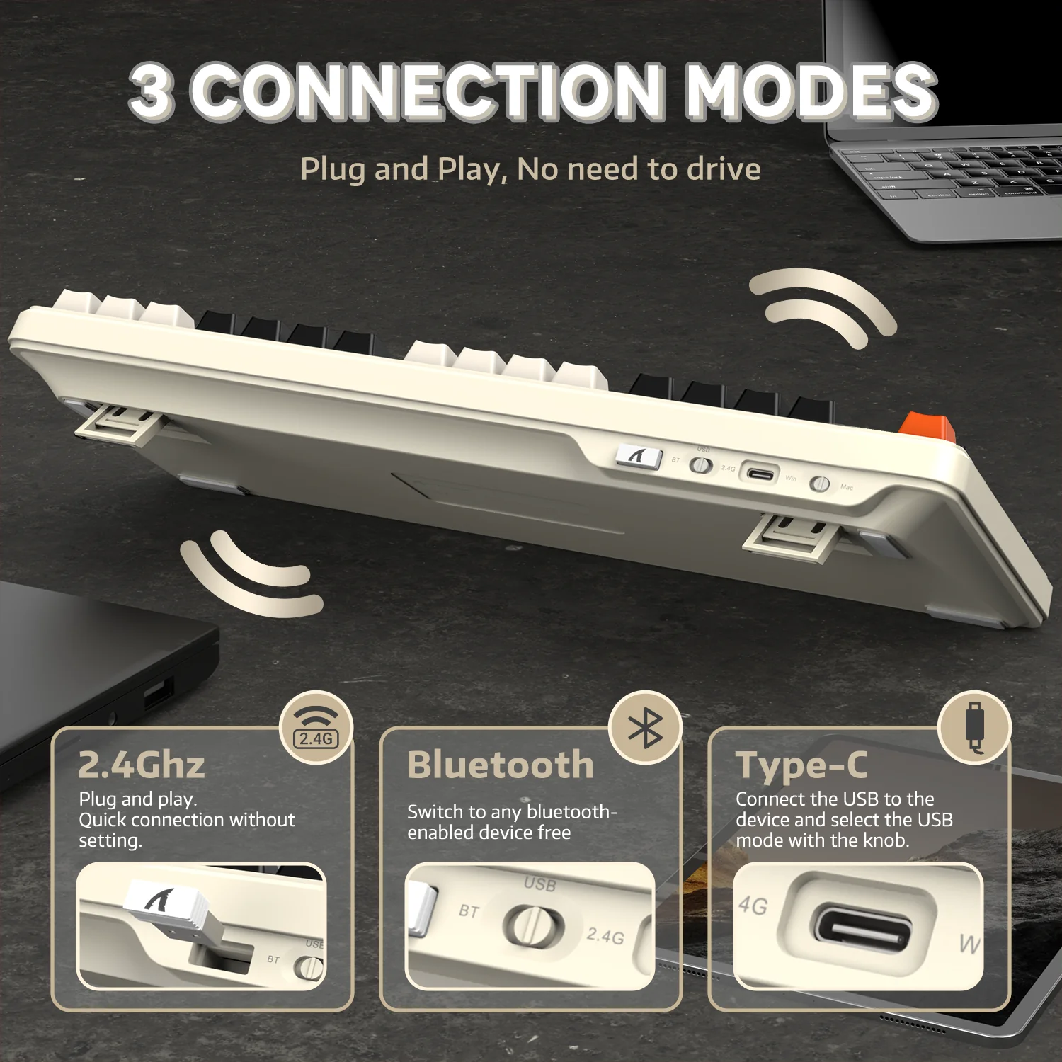 ATTACK SHARK X87 Tri-mode Gasket Mechanical Keyboard - Image 66