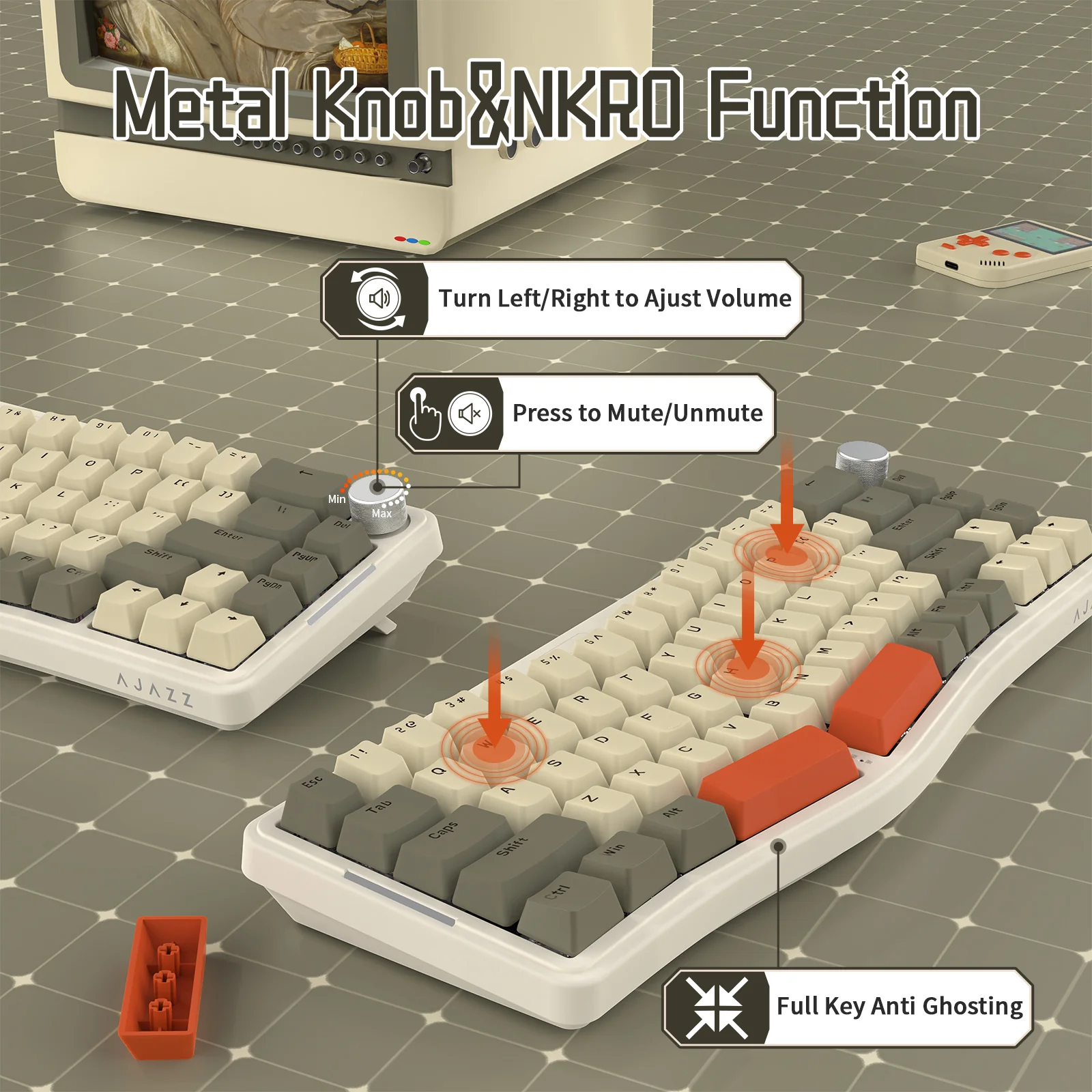 ATTACK SHARK x AJAZZ AKS068 Alice Mechanical Keyboard - Image 13