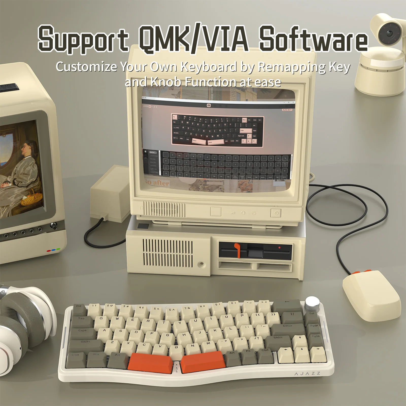 ATTACK SHARK x AJAZZ AKS068 Alice Mechanical Keyboard - Image 17