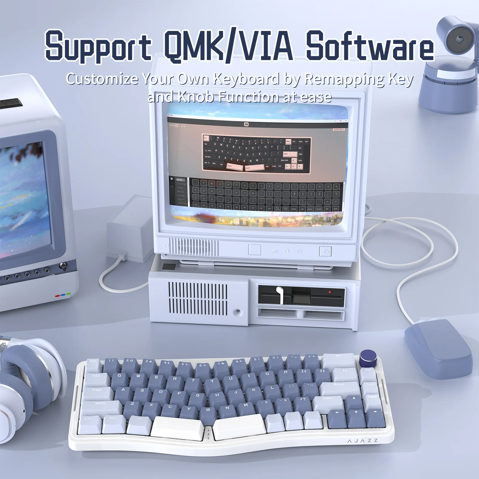 ATTACK SHARK x AJAZZ AKS068 Alice Mechanical Keyboard - Image 26