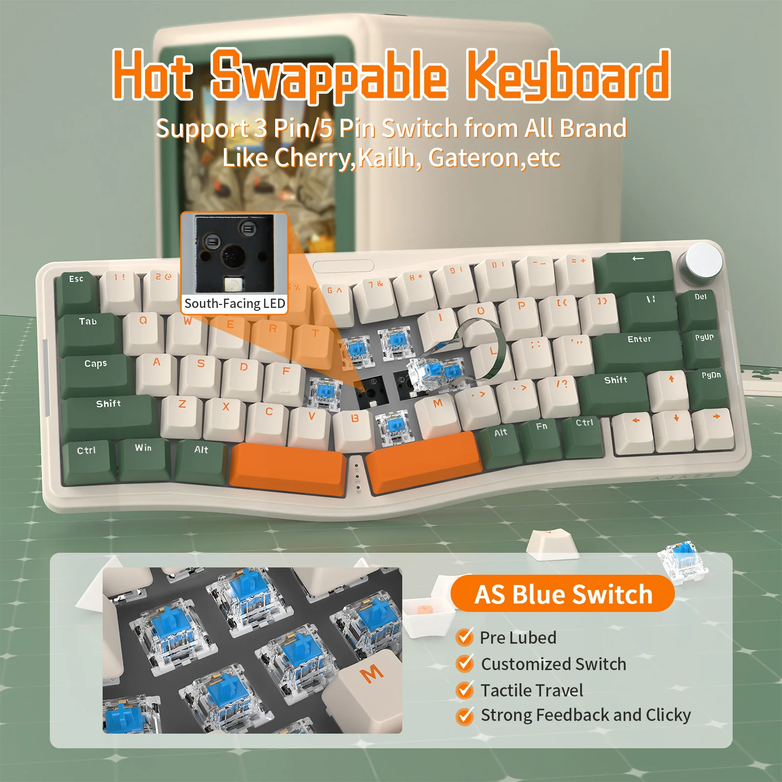 ATTACK SHARK x AJAZZ AKS068 Alice Mechanical Keyboard - Image 32