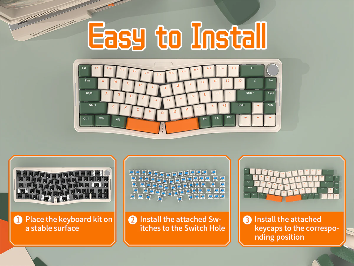 ATTACK SHARK x AJAZZ AKS068 Alice Mechanical Keyboard - Image 36