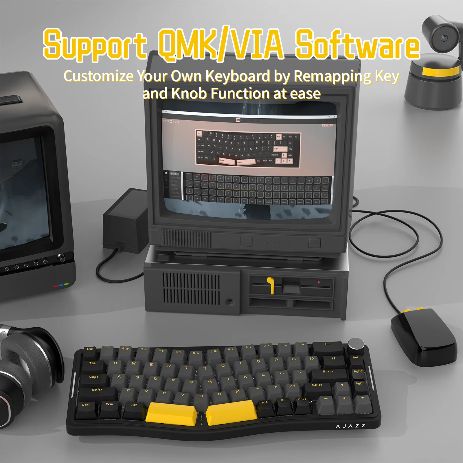 ATTACK SHARK x AJAZZ AKS068 Alice Mechanical Keyboard - Image 8