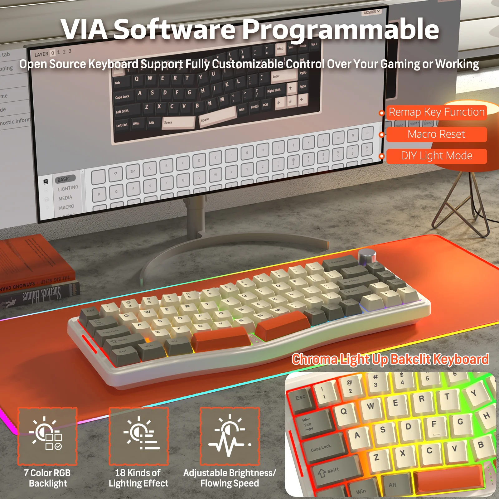 ATTACK SHARK x AJAZZ AKS068 PRO Alice Wireless Mechanical Keyboard - Image 14