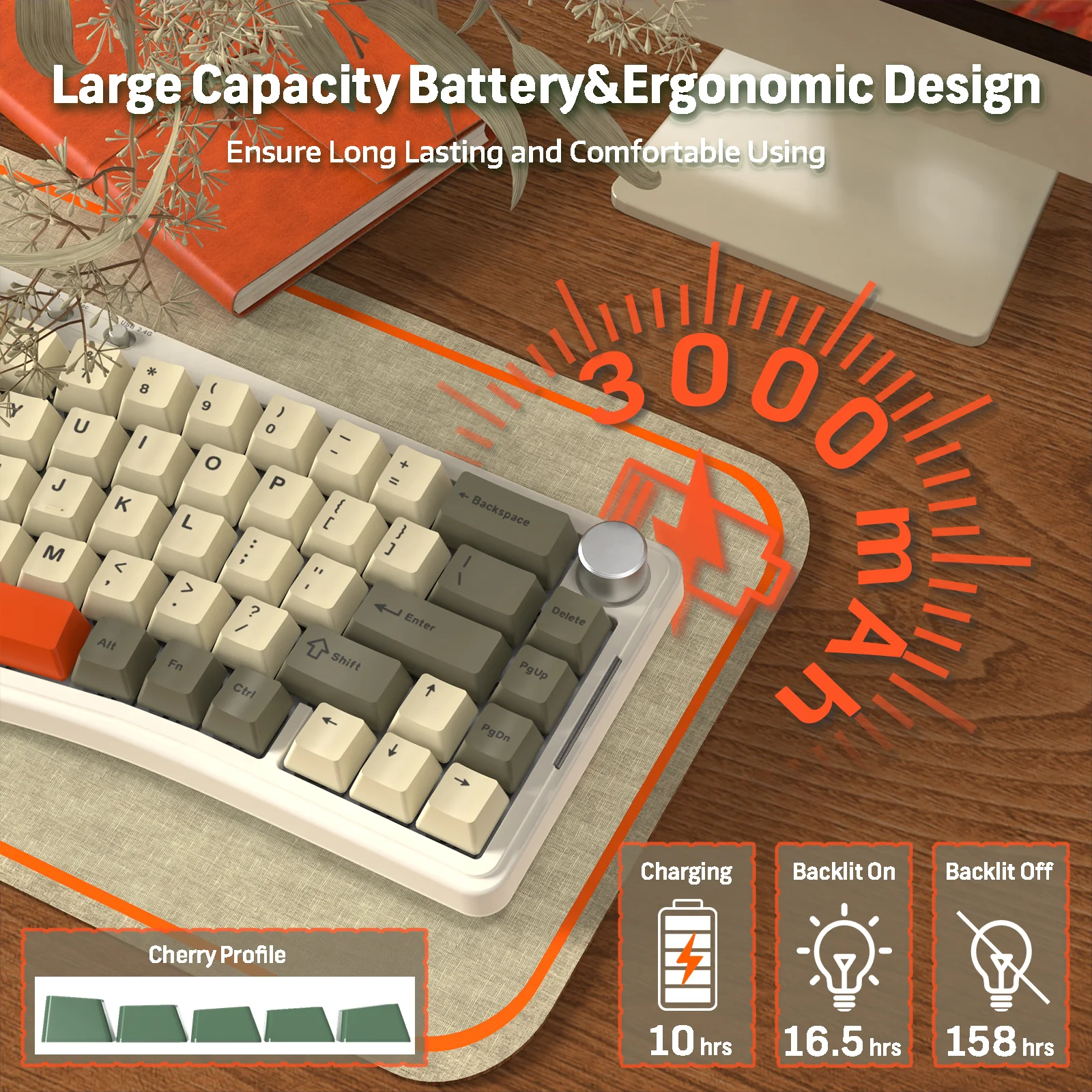 ATTACK SHARK x AJAZZ AKS068 PRO Alice Wireless Mechanical Keyboard - Image 15