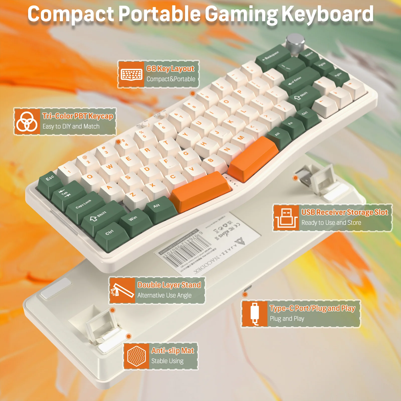 ATTACK SHARK x AJAZZ AKS068 PRO Alice Wireless Mechanical Keyboard - Image 8