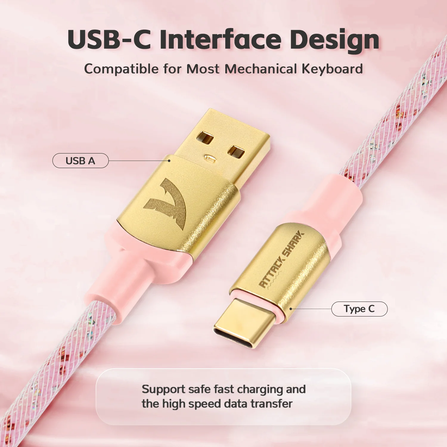 ATTACK SHARK C03 COILED CABLE - Image 54