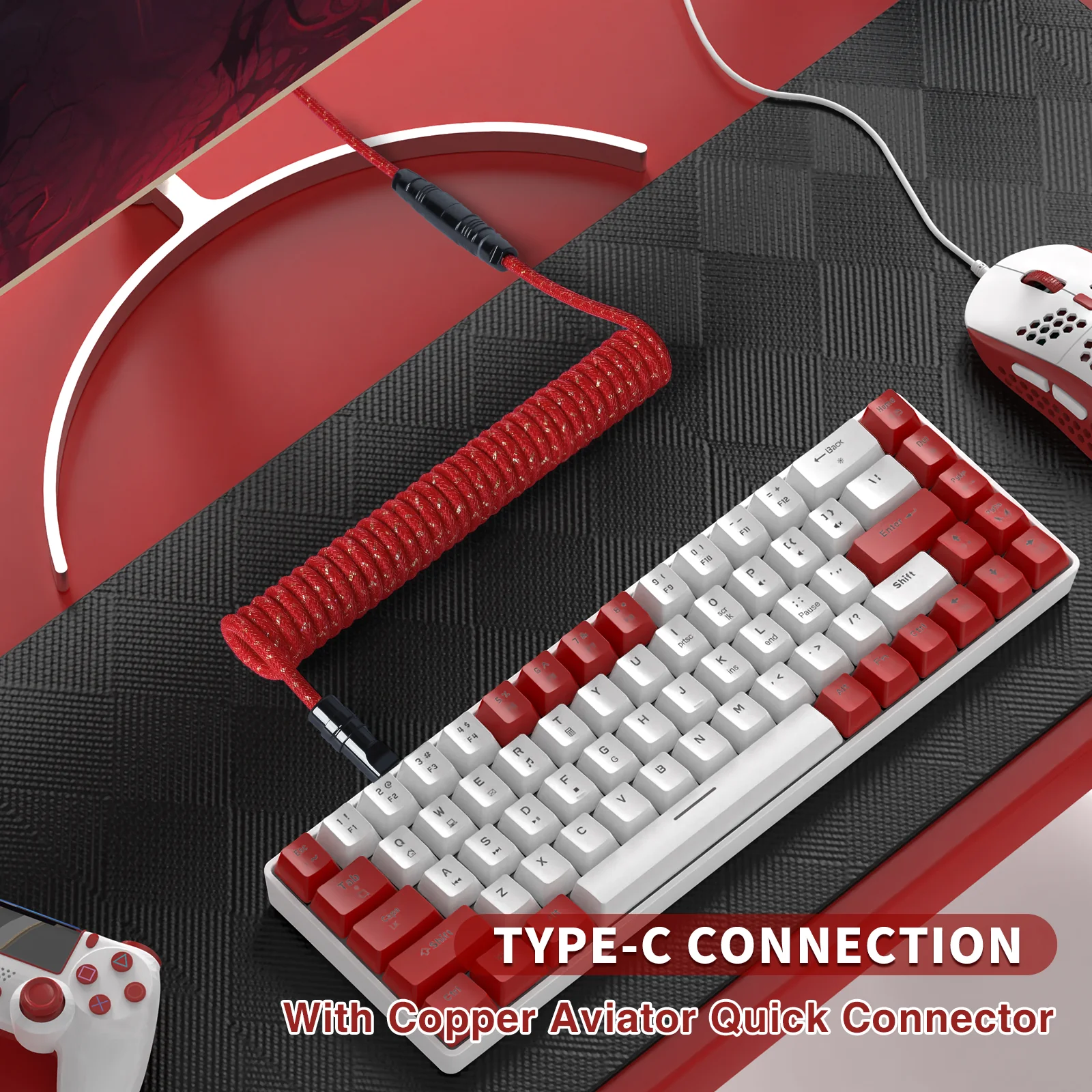 ATTACK SHARK C05 Coiled Cable - Image 26