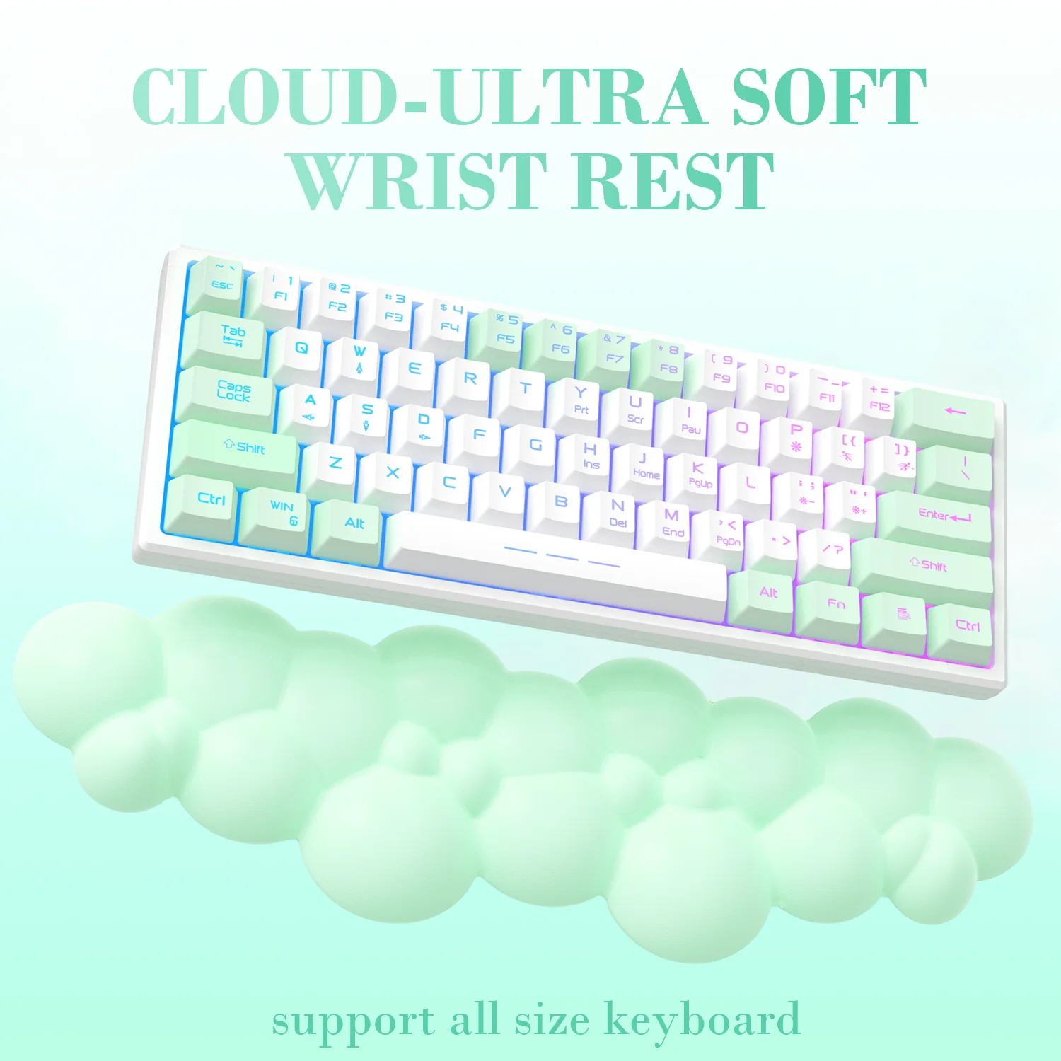 ATTACK SHARK Cloud Keyboard Wrist Rest - Image 100