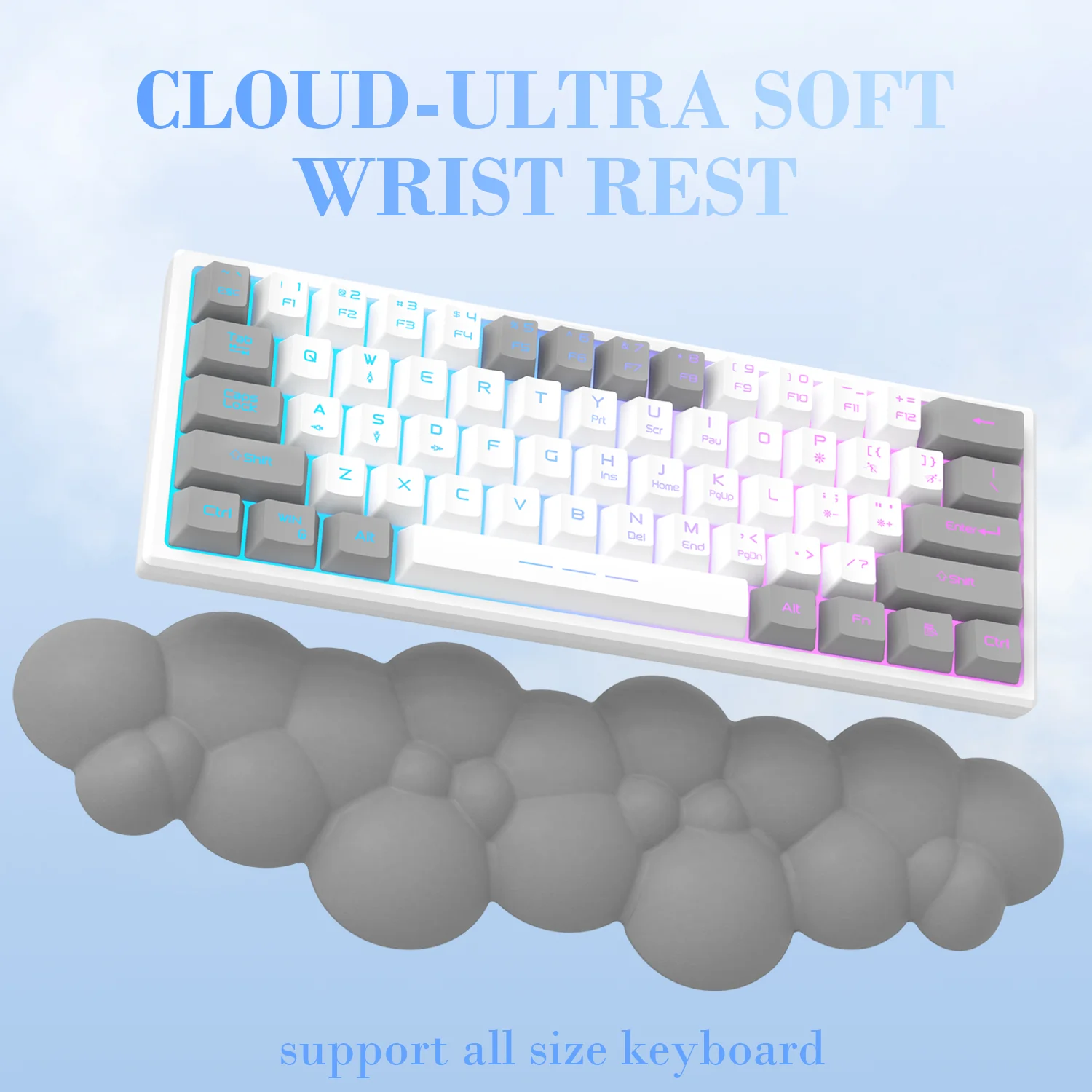 ATTACK SHARK Cloud Keyboard Wrist Rest - Image 23