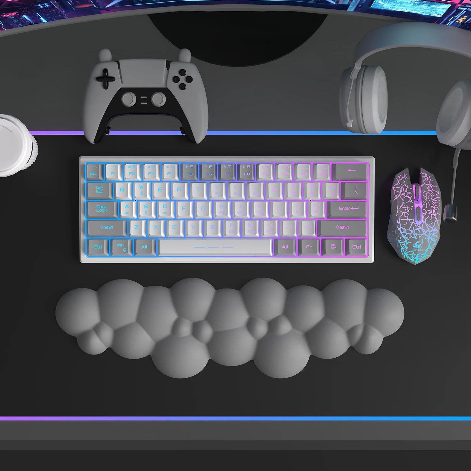 ATTACK SHARK Cloud Keyboard Wrist Rest - Image 30