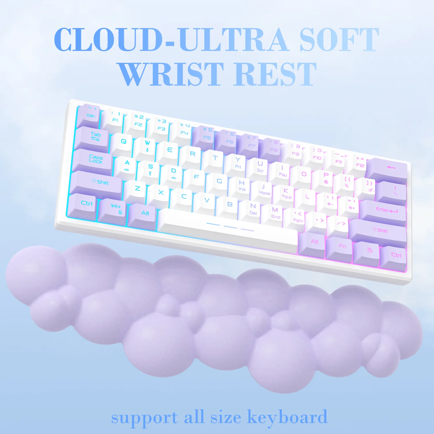 ATTACK SHARK Cloud Keyboard Wrist Rest - Image 42