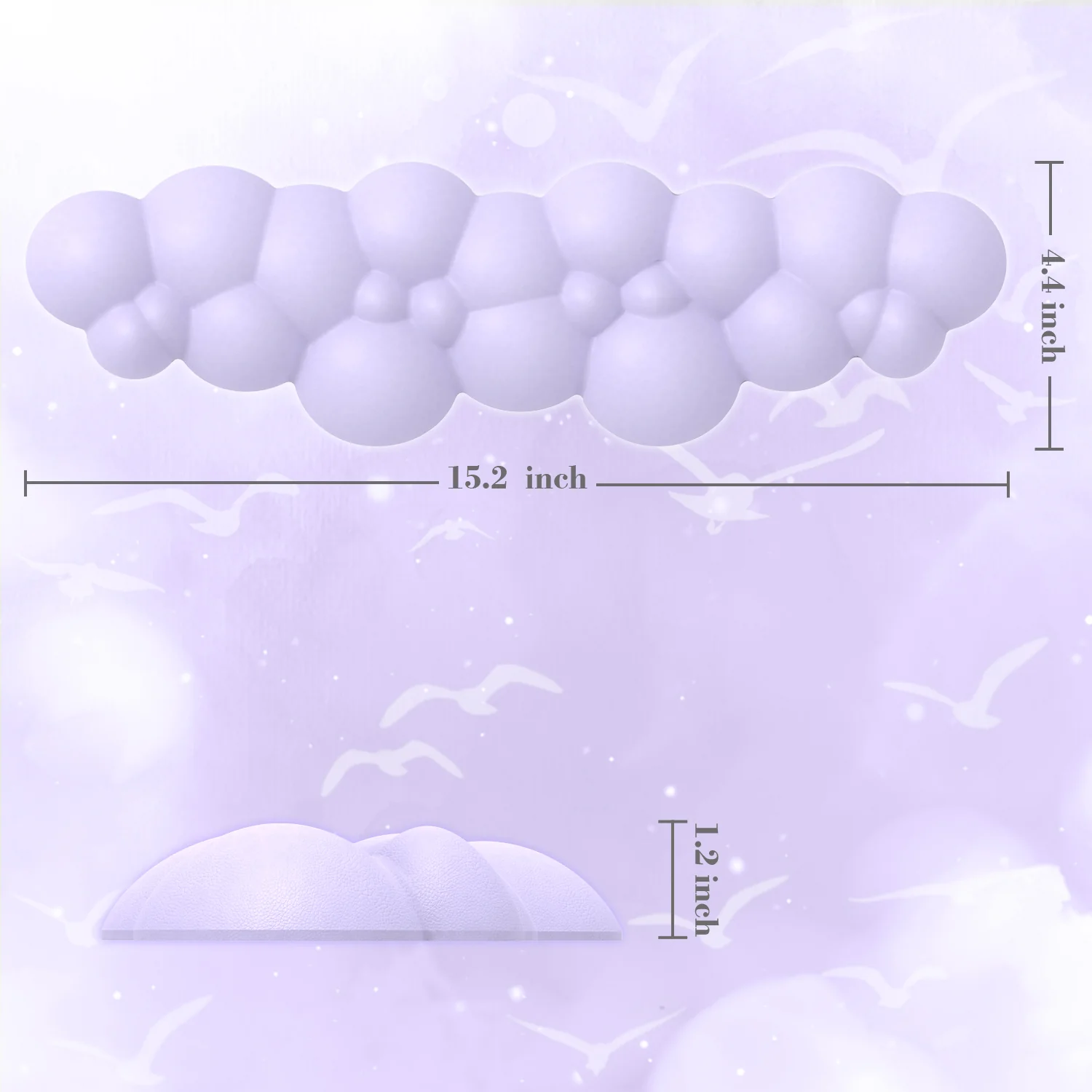 ATTACK SHARK Cloud Keyboard Wrist Rest - Image 46