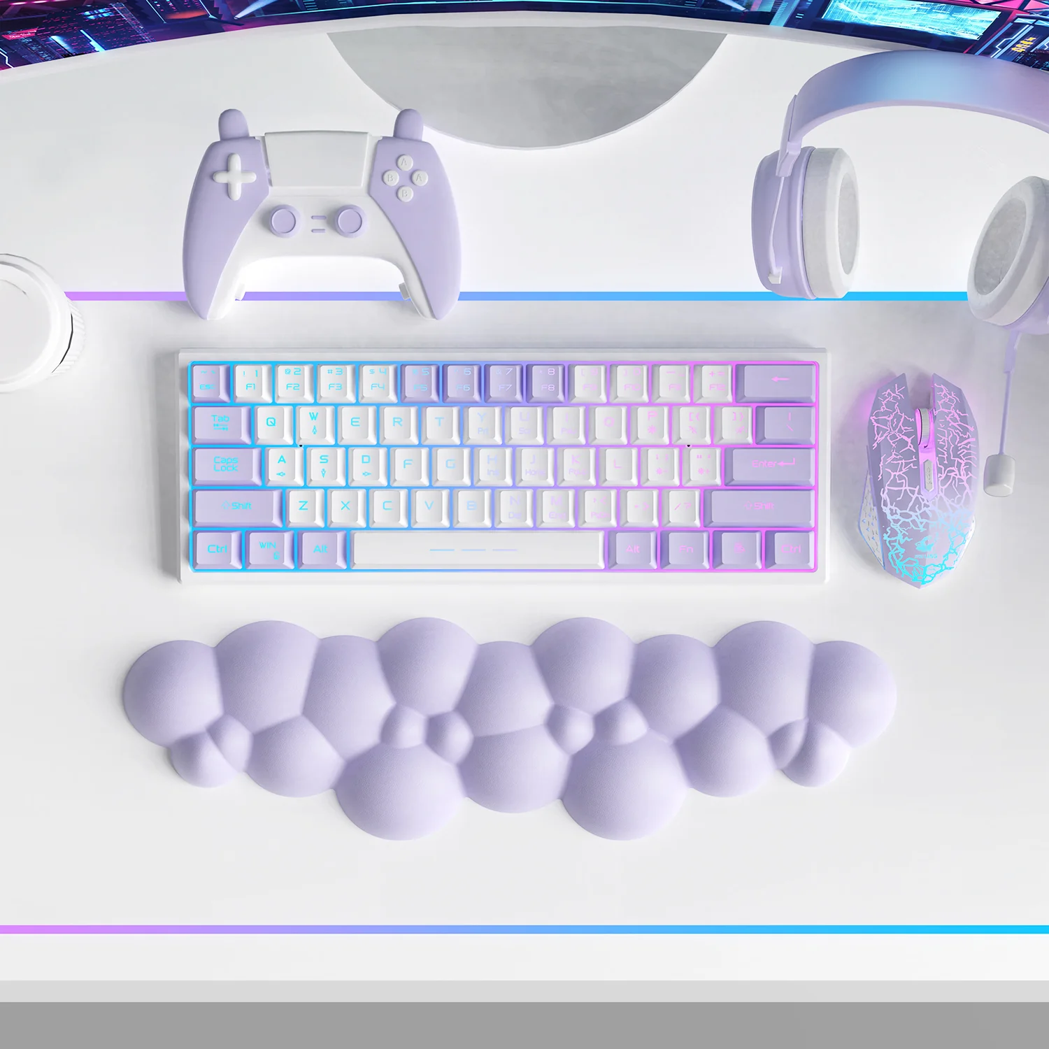 ATTACK SHARK Cloud Keyboard Wrist Rest - Image 49