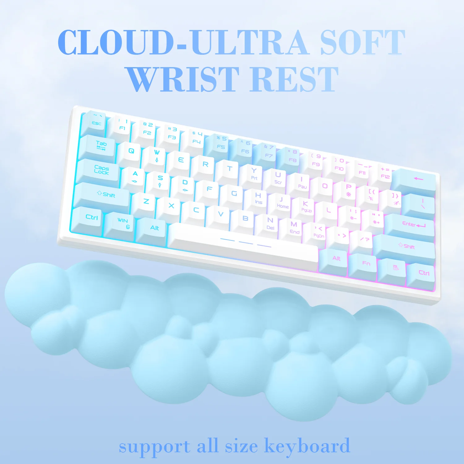 ATTACK SHARK Cloud Keyboard Wrist Rest - Image 52