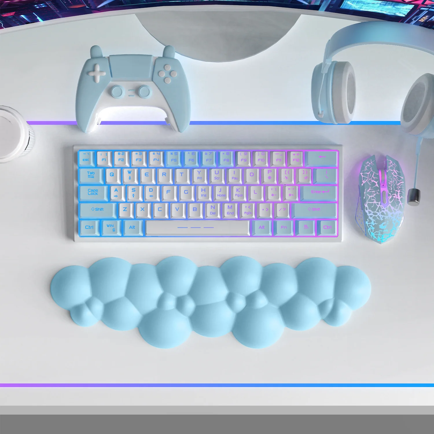 ATTACK SHARK Cloud Keyboard Wrist Rest - Image 59