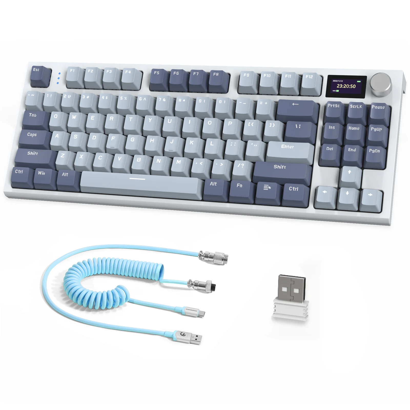 ATTACK SHARK K86 Wireless Mechanical Keyboard with Coiled Cable - Image 10