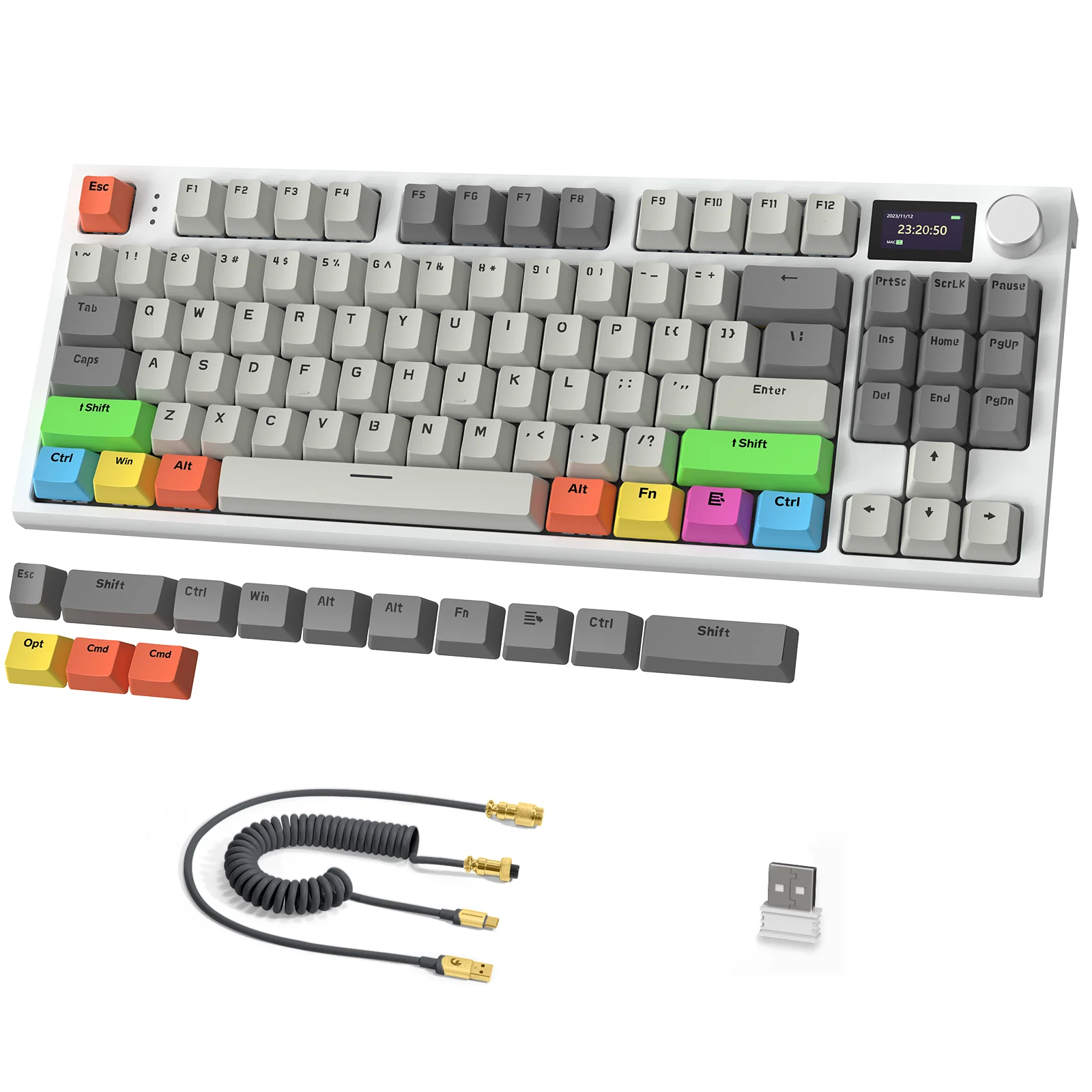 ATTACK SHARK K86 Wireless Mechanical Keyboard with Coiled Cable - Image 28