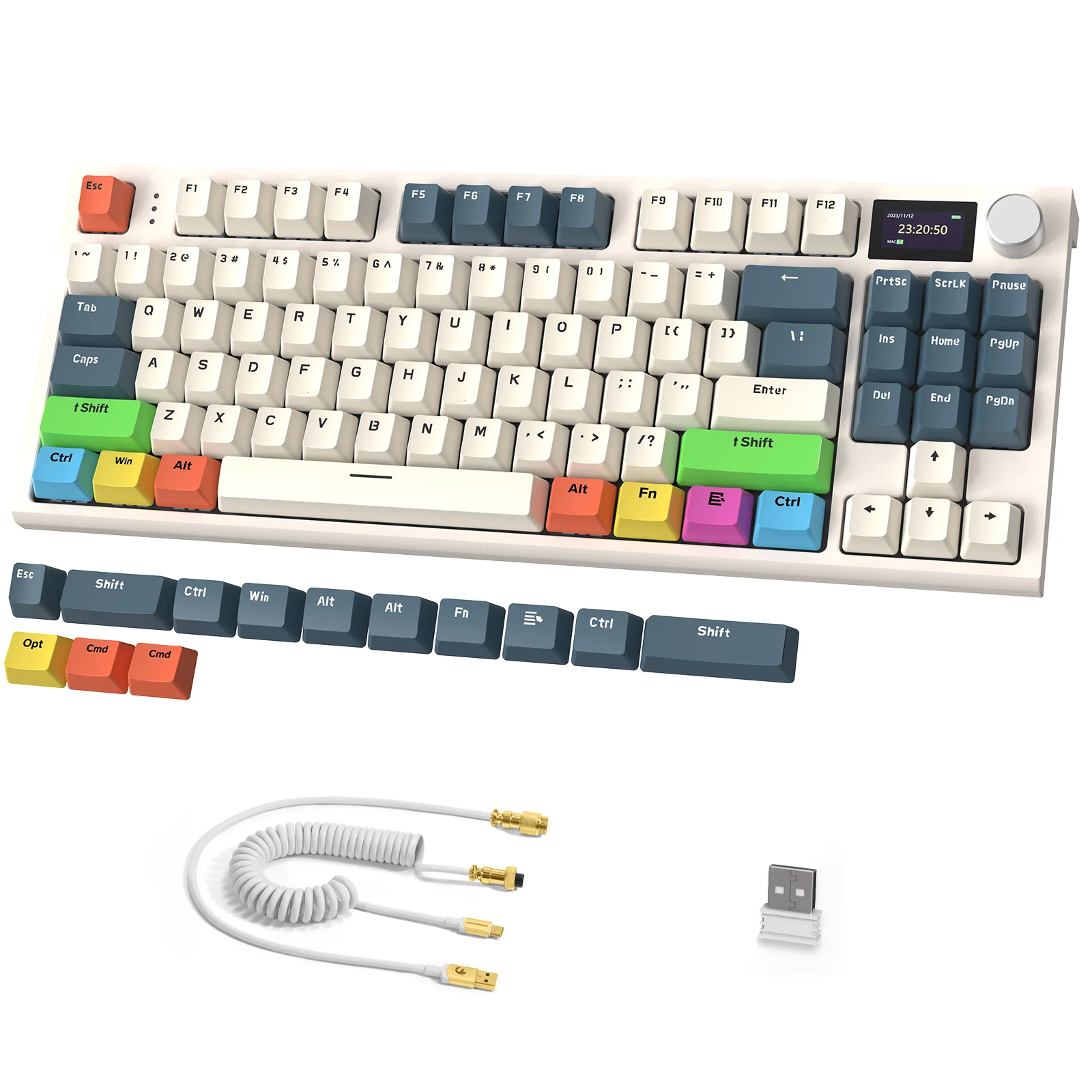 ATTACK SHARK K86 Wireless Mechanical Keyboard with Coiled Cable - Image 44