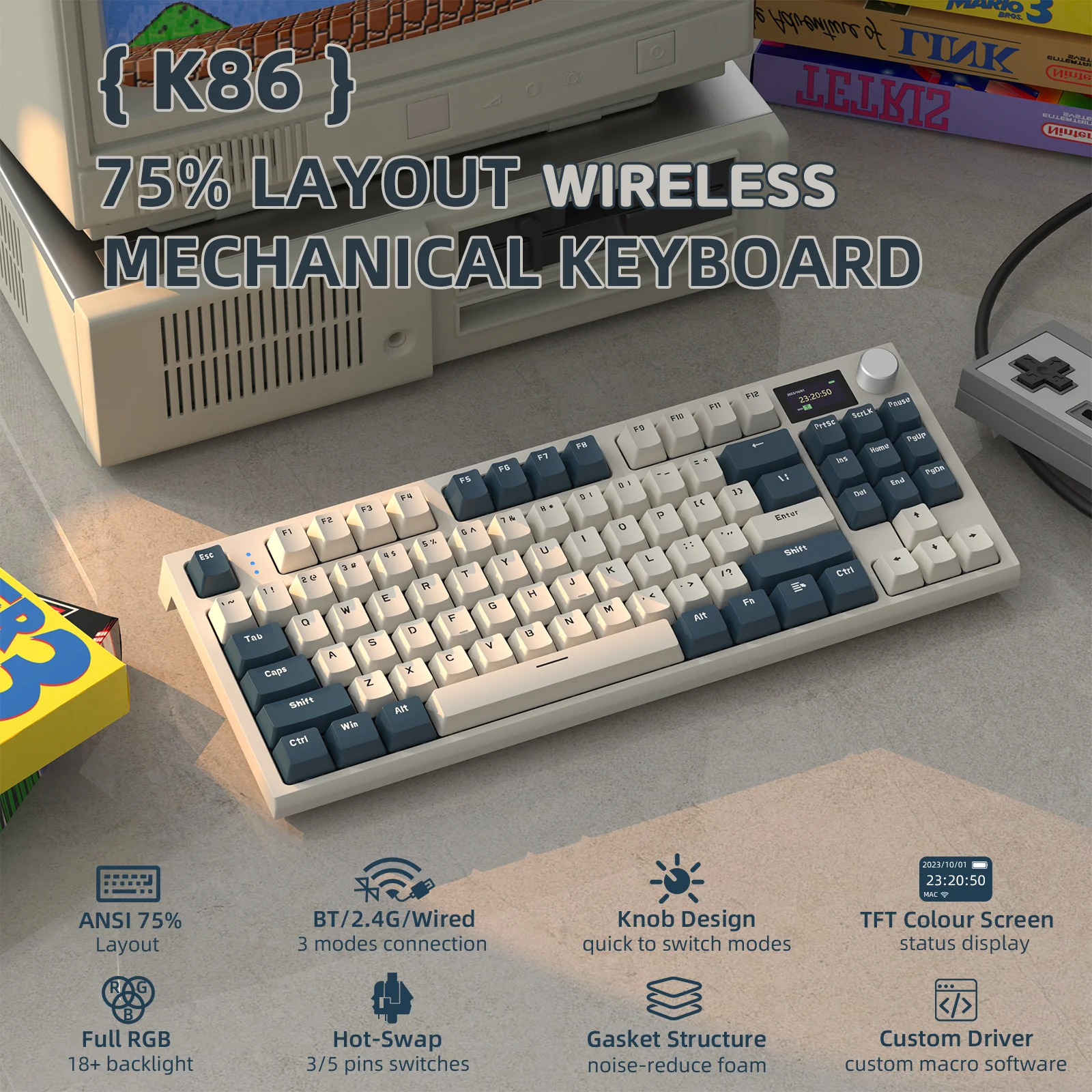 ATTACK SHARK K86 Wireless Mechanical Keyboard - Image 11