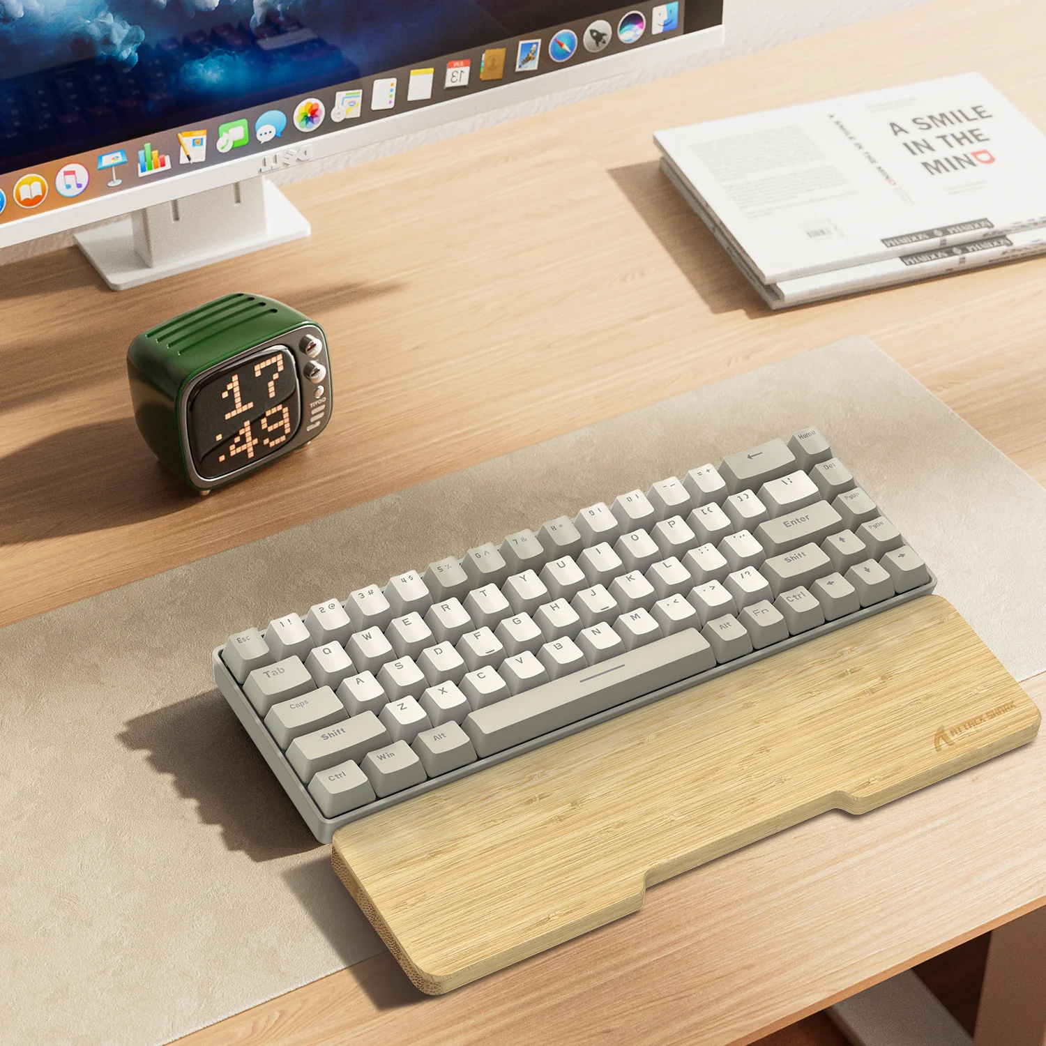 ATTACK SHARK WZ01 Bamboo Wrist Rest - Image 14