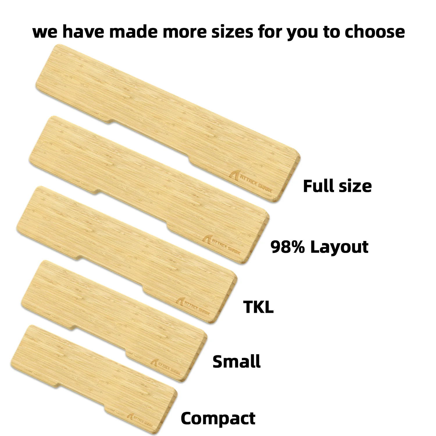 ATTACK SHARK WZ01 Bamboo Wrist Rest - Image 36