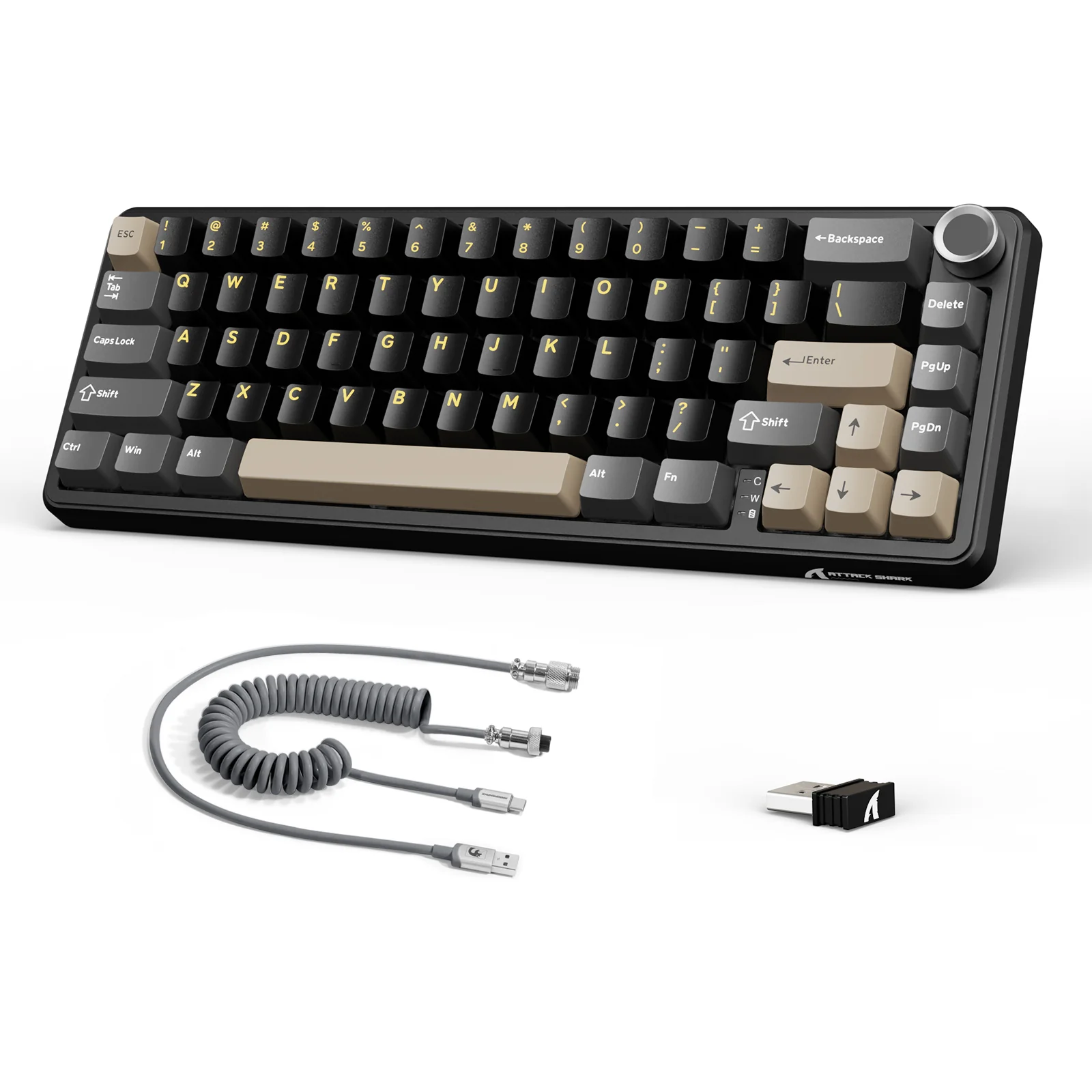 ATTACK SHARK X66 Wireless Mechanical Keyboard with 8K Coiled Cable - Image 10