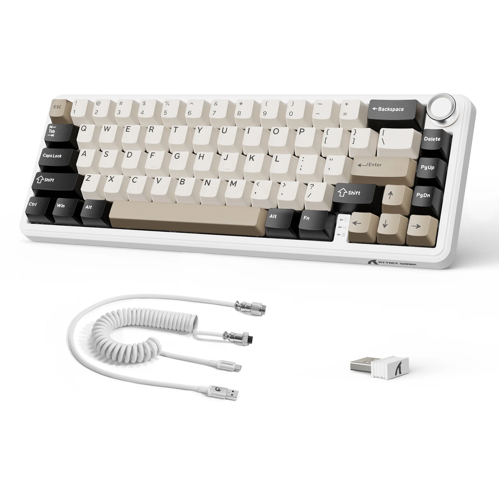 ATTACK SHARK X66 Wireless Mechanical Keyboard with 8K Coiled Cable - Image 19