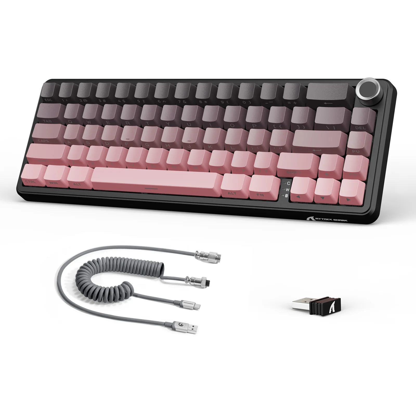 ATTACK SHARK X66 Wireless Mechanical Keyboard with 8K Coiled Cable - Image 28